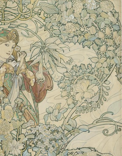 Textile Design by Alphonse Mucha