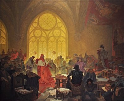 The Hussite King George of Podebrady (The Slav Epic) by Alphonse Mucha