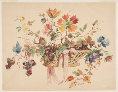 Design for Embroidery or Tapestry by Alphonse de Neuville