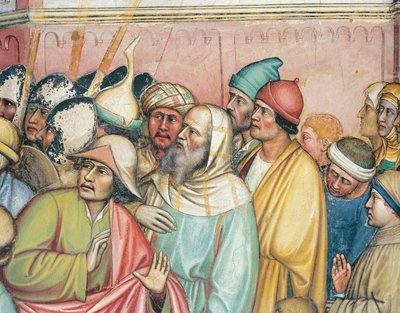 St George subjected to torture on wheel by Altichiero da Zevio