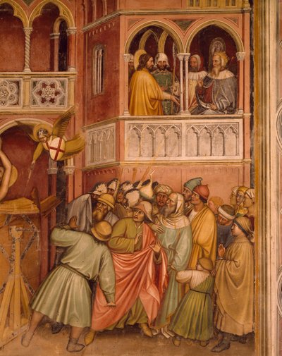 St George Subjected to Torture on Wheel by Altichiero da Zevio
