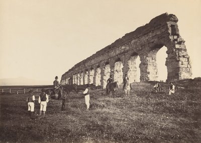 Men on Horse by Roman Aqueduct by Altobelli and Molins.