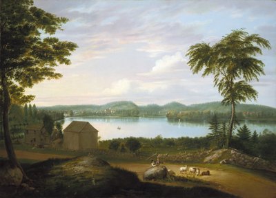 View of Springfield on the Connecticut River, 1819 by Alvan Fisher