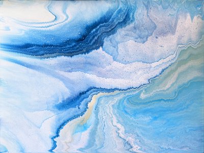 Abstract Ocean Swirls by Alyson Storms