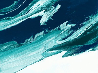 Abstract Ocean Waves by Alyson Storms