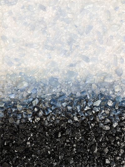 Blue Black Crystal Gradient by Alyson Storms