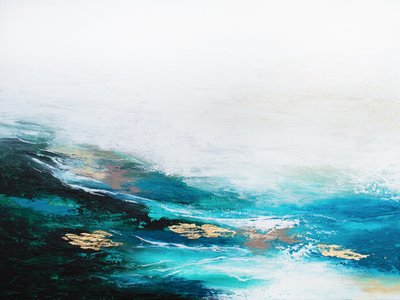 Golden Ocean Flow by Alyson Storms