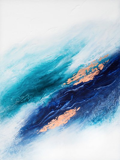 Golden Ocean Flow by Alyson Storms