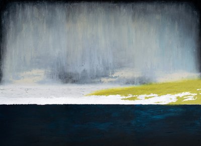 Rain Over Yellow Field by Alyson Storms