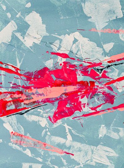 Vibrant Abstract Splatter by Alyssa Hamilton