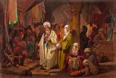 The Grand Bazaar by Amadeo Preziosi