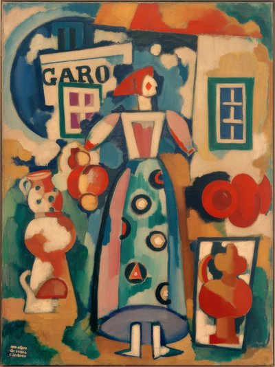 Folk Song - The Russian Woman and the Figaro by Amadeo de Souza Cardoso