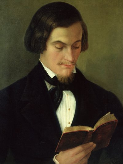 Portrait of the poet Heinrich Heine (1797-1856) 1842 by Amalia Keller
