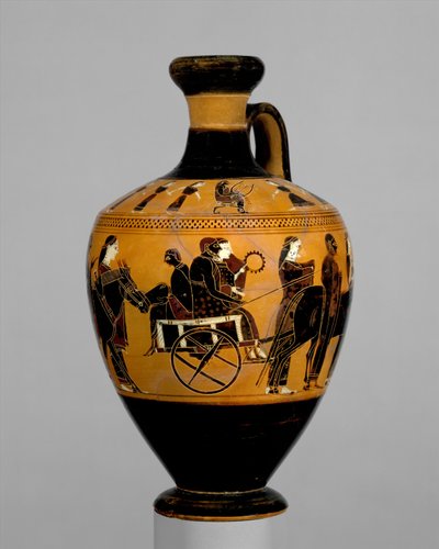 Terracotta Lekythos by Amasis Painter