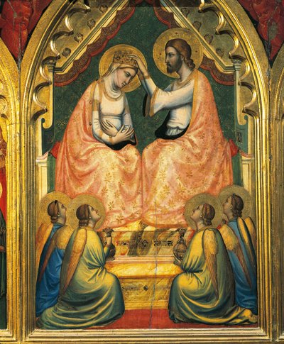 Coronation of the Virgin by Ambrogio Bondone (workshop) Giotto