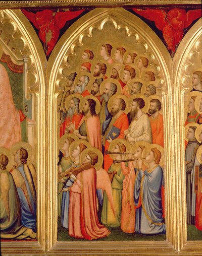 Coronation of the Virgin Polyptych (middle right panel) by Ambrogio Bondone Giotto