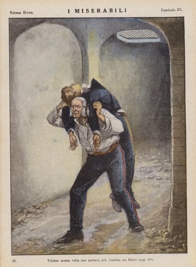 Illustration for Les Miserables by Victor Hugo by Ambrogio Lombardi