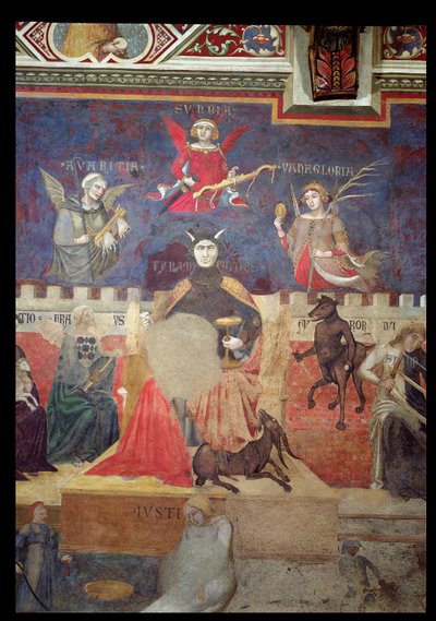 Allegory of Bad Government (detail) by Ambrogio Lorenzetti