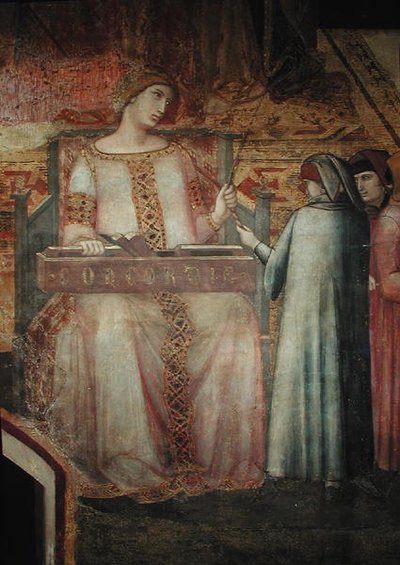 Allegory of Good Government (detail) by Ambrogio Lorenzetti