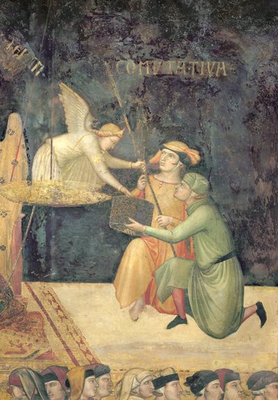 Allegory of Good Government (detail) by Ambrogio Lorenzetti