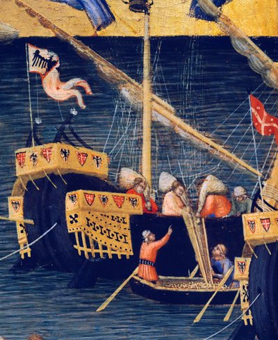 Boats (detail) by Ambrogio Lorenzetti