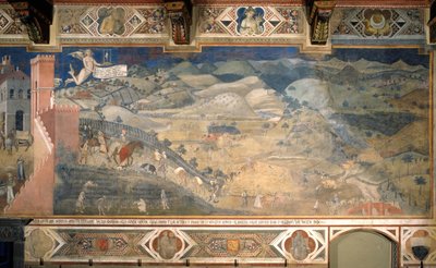 The Effects of Good Government in the Country by Ambrogio Lorenzetti