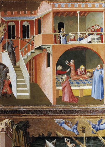 The Resurrection of the Dead Child. Scenes from the Life of St Nicholas by Ambrogio Lorenzetti