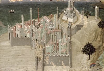 View of a Coastal City by Ambrogio Lorenzetti