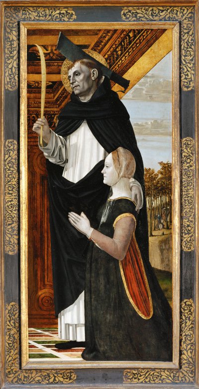 Saint Peter and a Kneeling Donor by Ambrogio da Fossano (c.1460-1523)