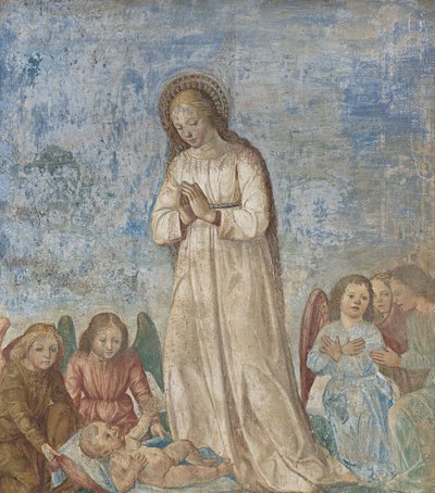 Virgin and Angels in Adoration by Ambrogio da Fossano