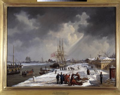 The Port of Rochefort by Louis Garneray, circa 1820 by Ambroise Louis Garneray