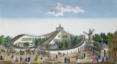 Promenades Aeriennes, Jardin Baujon, Honoured by the Presence of Her Majesty, 2nd August 1817 by Ambroise Louis Garneray