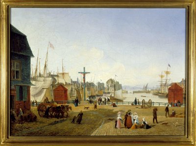 The Port of Honfleur by Louis Garneray, circa 1820 by Ambroise Louis Garneray