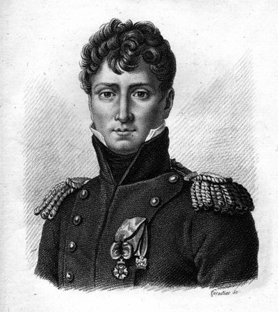 Auguste de Colbert, French general in Portraits des Généraux Français. Engraved by Ambroise Tardieu in 1818. Stella Collection by Ambroise Tardieu