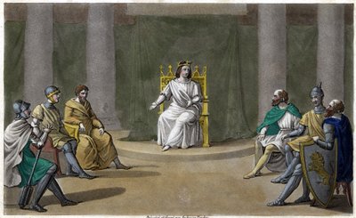 Caribert, King of Paris (561 - 567), Holding Counsel by Ambroise Tardieu