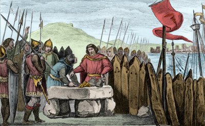 Charles III the Fat Pays Off the Viking Invaders in 886 by Ambroise Tardieu