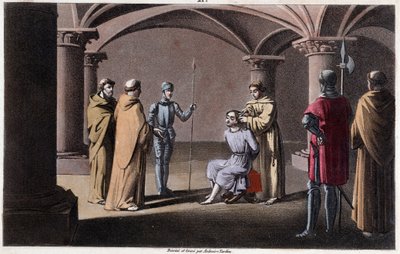 Childeric III Dethroned and Enclosed by Pepin the Short in a Monastery in Saint Omer Between 742 and 749 by Ambroise Tardieu