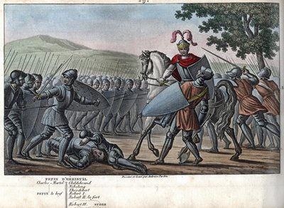 Eudes (Odon) (860 - 898), the Carolingian dynasty, led the Battle against the Normans and victoriously defended Paris (885 - 887) - Designed and engraved by Ambroise Tardieu in 1825 by Ambroise Tardieu