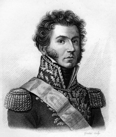 Gabriel Jean Joseph, Count Molitor, Marshal of France. Engraved by Ambroise Tardieu in 1818. Stella Collection by Ambroise Tardieu