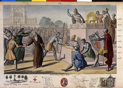 God wants it: at the Council of Clermont (today Clermont Ferrand (Clermont-Ferrand), Auvergne), Peter the Hermit preach the first crusade before Pope Urban II by Ambroise Tardieu