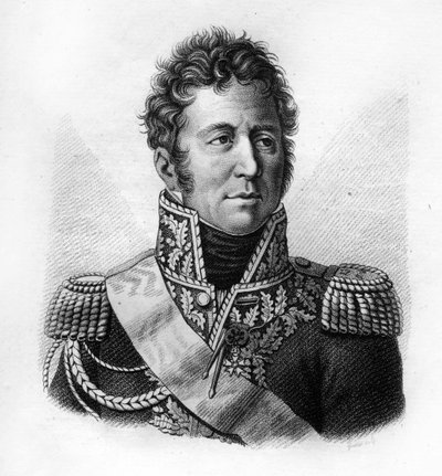 Jacques Alexandre Bernard Law, Marquis de Lauriston, Marshal of France (1768-1828). Engraved by Ambroise Tardieu in 1818. Stella Collection. by Ambroise Tardieu