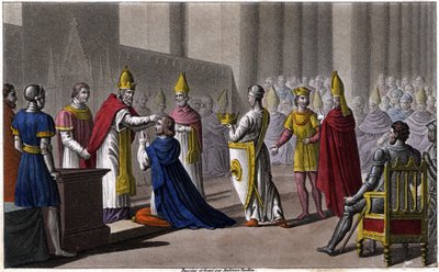 Louis II Consecrated a Second Time at the Council of Troyes by John VIII in 879 by Ambroise Tardieu