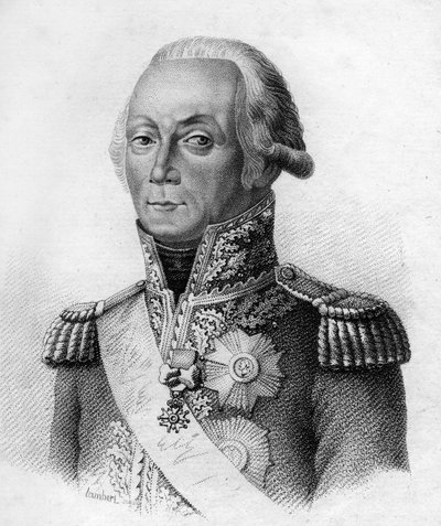 Marshal Kellermann. François Etienne Christophe Kellermann, Duke of Valmy Marshal of France (1735-1820) - in 