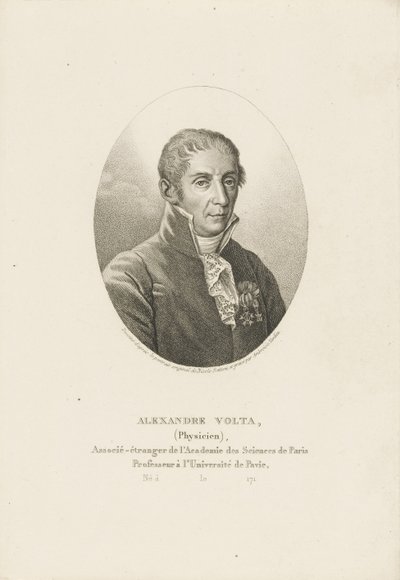 Portrait of Alessandro Volta 1745-1827, ca 1820 by Ambroise Tardieu