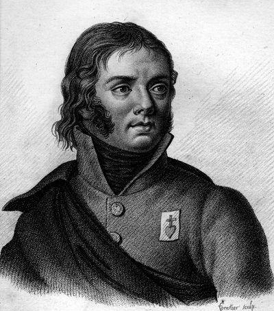 Portrait of Charles Melchior Arthus, Marquis de Bonchamps (1760-1793), General. Engraved by Ambroise Tardieu in 1818. Stella Collection. by Ambroise Tardieu
