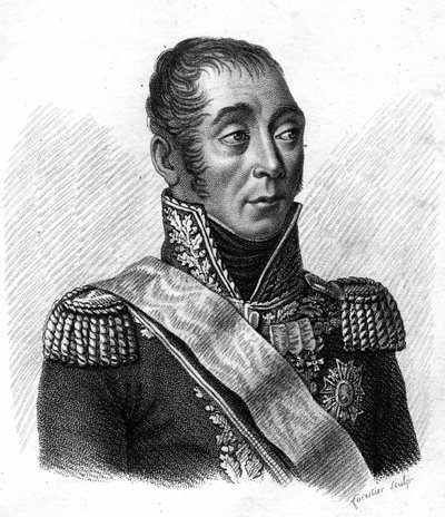 Portrait of Emmanuel, Marquis de Grouchy, Marshal of France (1766-1847). Engraved by Ambroise Tardieu in 1818. Stella Collection by Ambroise Tardieu