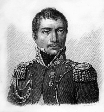 Portrait of General Philippe Auguste Eugène Merlin de Douai (1754-1838). Engraved by Ambroise Tardieu in 1818. Stella Collection. by Ambroise Tardieu