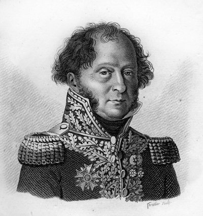 Portrait of General Gabriel Barbou Decourrieres. Engraved by Ambroise Tardieu in 1818. Stella Collection by Ambroise Tardieu