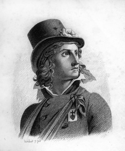 Portrait of Henri du Vergier, Count of La Rochejaquelein. Engraved by Ambroise Tardieu in 1818. Stella Collection by Ambroise Tardieu