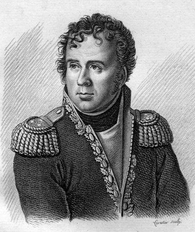 Portrait of Joseph Secret Pascal Vallongue, General de Brigade. Engraved by Ambroise Tardieu in 1818. Stella Collection by Ambroise Tardieu